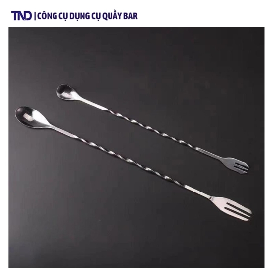  Muỗng Bar Inox 2 Đầu 