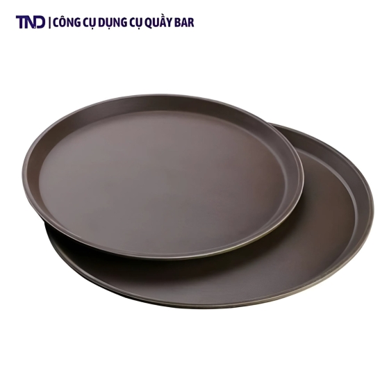 Khay Bưng Chống Trượt Tròn 28cm/36cm