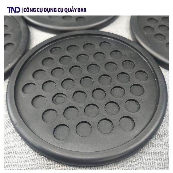 Miếng Lót Ly Nhựa Đen