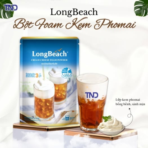 Bột Foam Kem Phomai LongBeach 400g