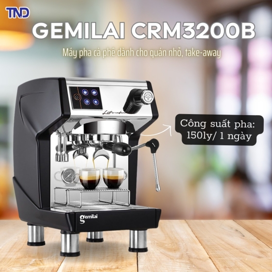 Máy pha cà phê Gemilai CRM3200B
