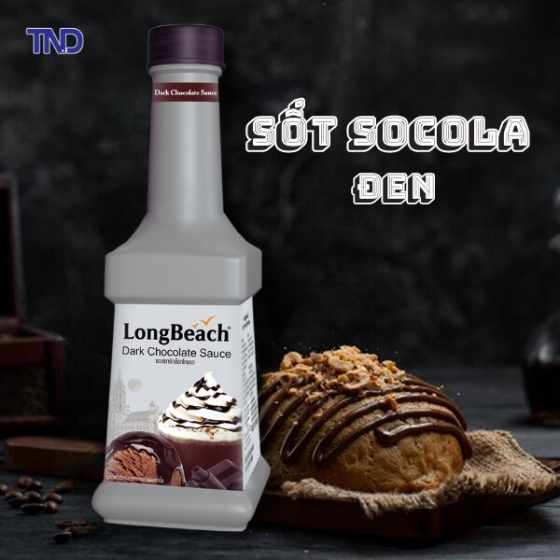 Sốt Socola Đen LongBeach 900ml