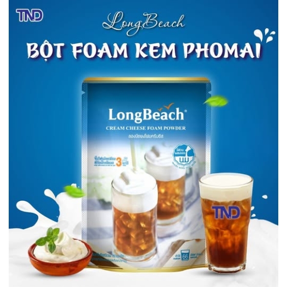 Bột Foam Kem Phomai LongBeach 400g
