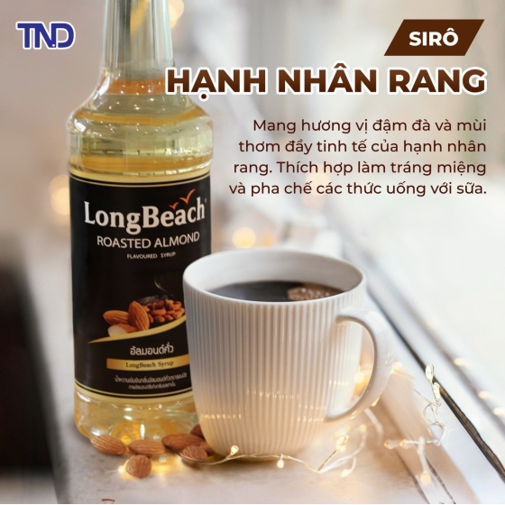 Siro Hạnh Nhân Rang LongBeach 740ml