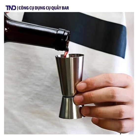 Jigger Định Lượng 2 Đầu Inox 10x20cc & 20x40cc
