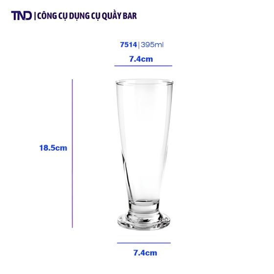 Ly Thủy Tinh Ocean Tiara Footed B17514 - 395ml