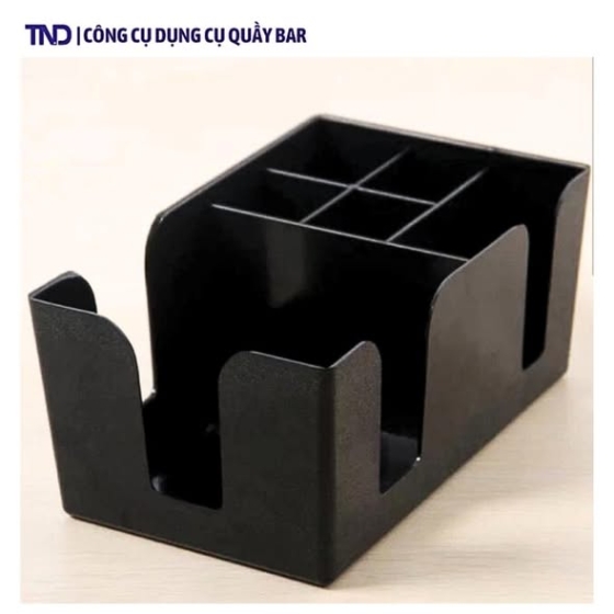 Khay Nhựa Mica Đựng Ống Hút Hình Chữ Nhật