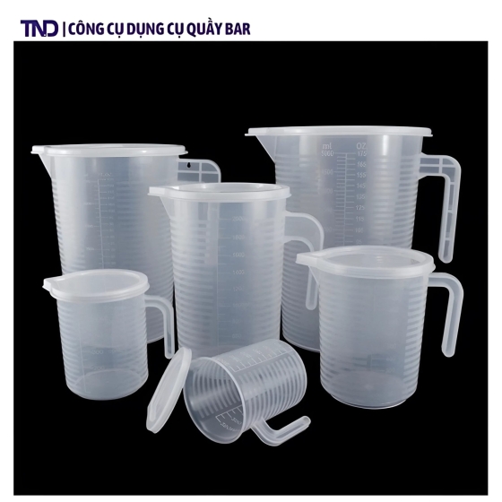 Ca Đong Nhựa Có Nắp 250ml, 500ml, 1000ml, 2000ml, 3500ml, 5000ml
