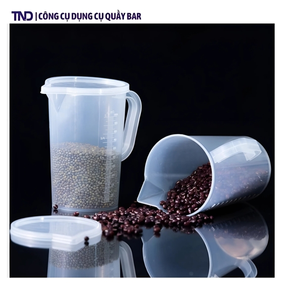 Ca Đong Nhựa Có Nắp 250ml, 500ml, 1000ml, 2000ml, 3500ml, 5000ml