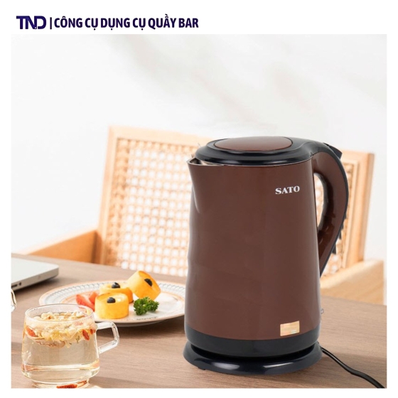 Ấm Siêu Tốc Sato 17ST62 1,8L Cách Nhiệt 