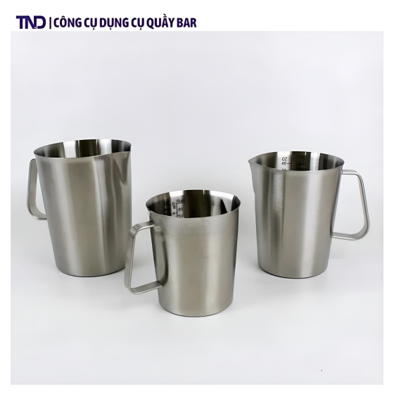 Ca Đong Inox 2 Lớp Có Vạch Chia 500ml/700ml/1L/1,5L