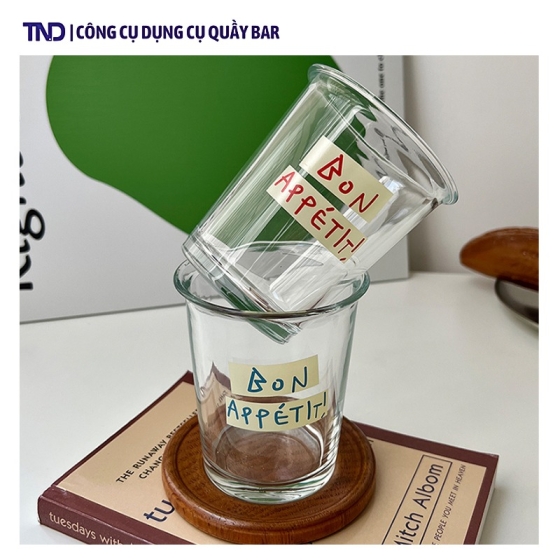 Cốc Thủy Tinh Phong Cách Hàn Quốc Bon Appetit