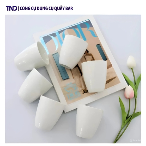 Cốc Sứ Trắng Minh Châu MC-CN05