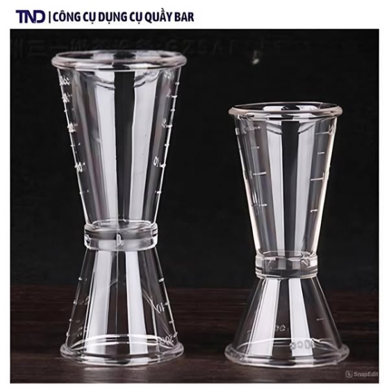  Ly Đong 2 Đầu - Jigger Nhựa 10x20cc & 20x40cc