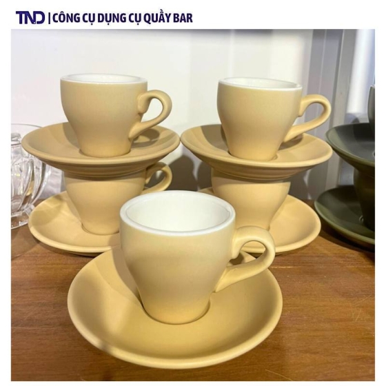 Ly Espresso Nhám Màu Sắc Vintage - 80ml