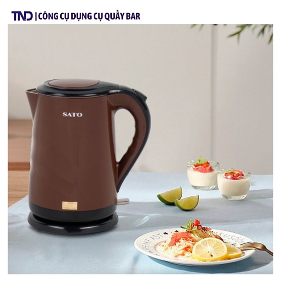 Ấm Siêu Tốc Sato 17ST62 1,8L Cách Nhiệt 
