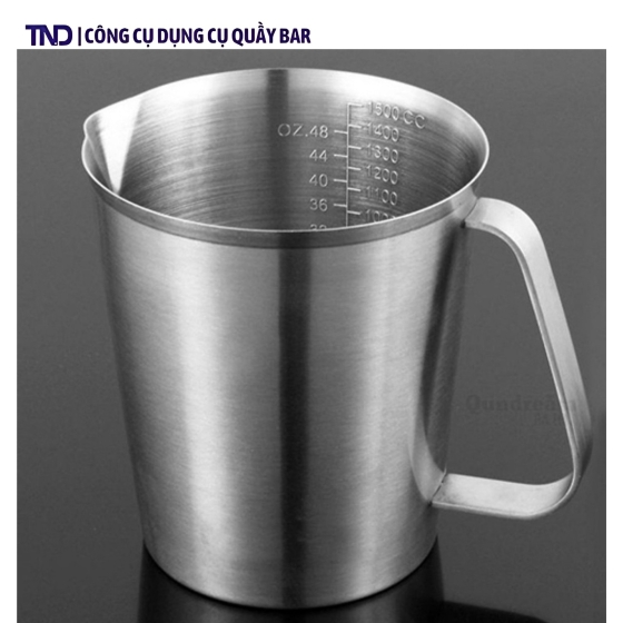 Ca Đong Inox 2 Lớp Có Vạch Chia 500ml/700ml/1L/1,5L