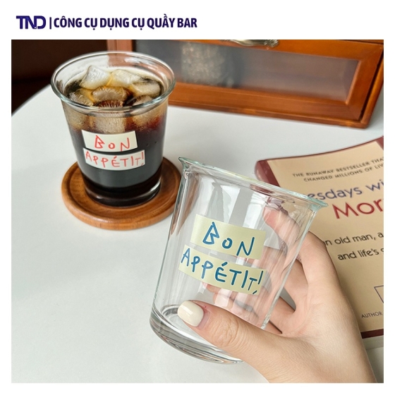 Cốc Thủy Tinh Phong Cách Hàn Quốc Bon Appetit
