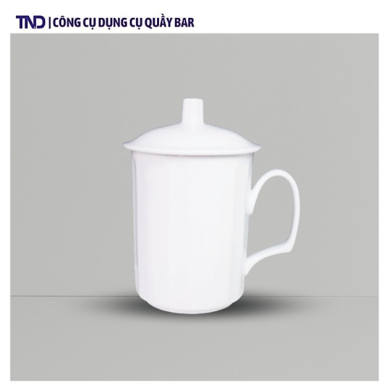 Ly Sứ Trắng Có Nắp CK D2.4BL
