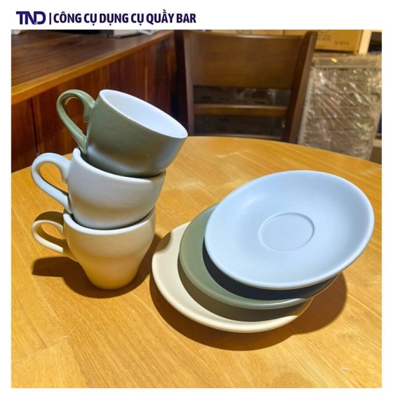 Ly Espresso Nhám Màu Sắc Vintage - 80ml