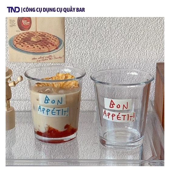Cốc Thủy Tinh Phong Cách Hàn Quốc Bon Appetit