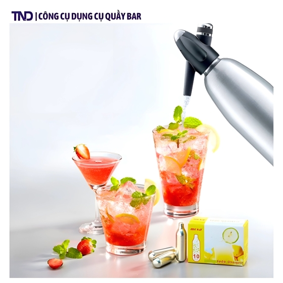 Gas Làm Soda Mosa CO2 - Hộp 10 Viên