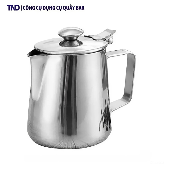 Ca Inox 304 Có Nắp 1L và 1,5L Có Nắp