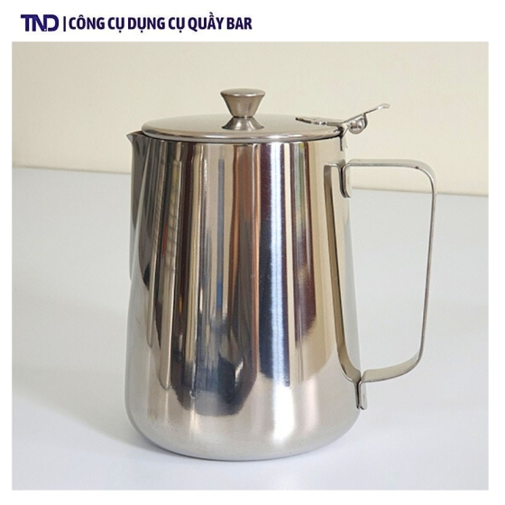 Ca Inox 304 Có Nắp 1L và 1,5L Có Nắp