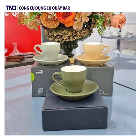 Ly Espresso Nhám Màu Sắc Vintage - 80ml