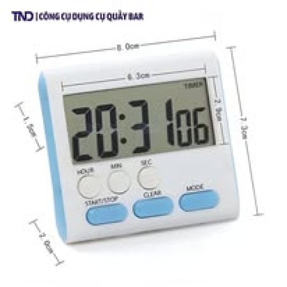 Đồng Hồ Bấm Giờ Đếm Ngược Thời Gian Điện Tử Mini V3