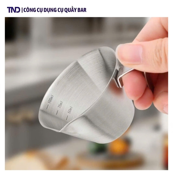 Ca Đong 100ml Có Tay Cầm Inox 304