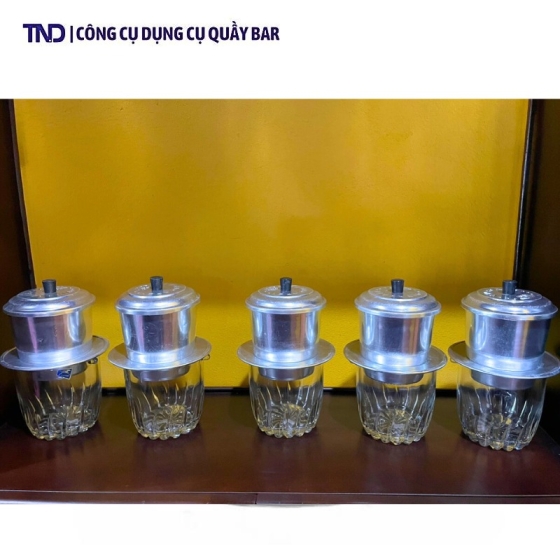 Xô Đá Thủy Tinh - Đế Ra Cà Phê Thủy Tinh Cao Cấp