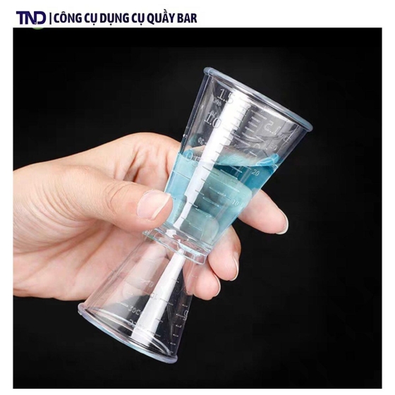 Ly Đong 2 Đầu - Jigger Nhựa 10x20cc & 20x40cc