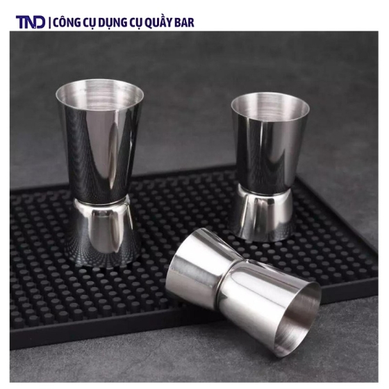Jigger Định Lượng 2 Đầu Inox 10x20cc & 20x40cc