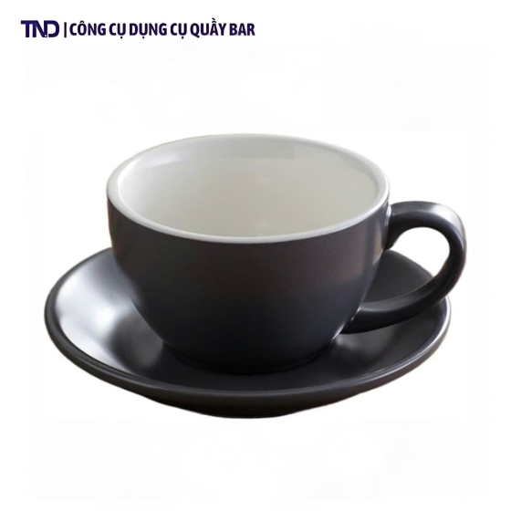 Tách Sứ Nhám Màu Xám - 250ml