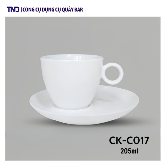  Tách Sứ Trắng CK - C017 - 205ml