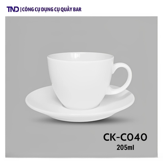  Tách Sứ Trắng CK - C040 - 250ml