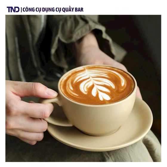 Tách Sứ Nhám Màu Ghi - 250ml