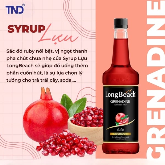 Siro Lựu Đỏ LongBeach 740ml