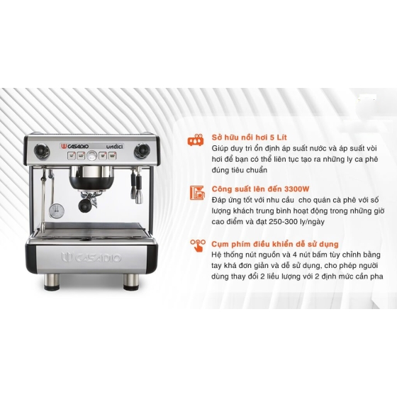 Máy pha cà phê Casadio Undici 1 Group